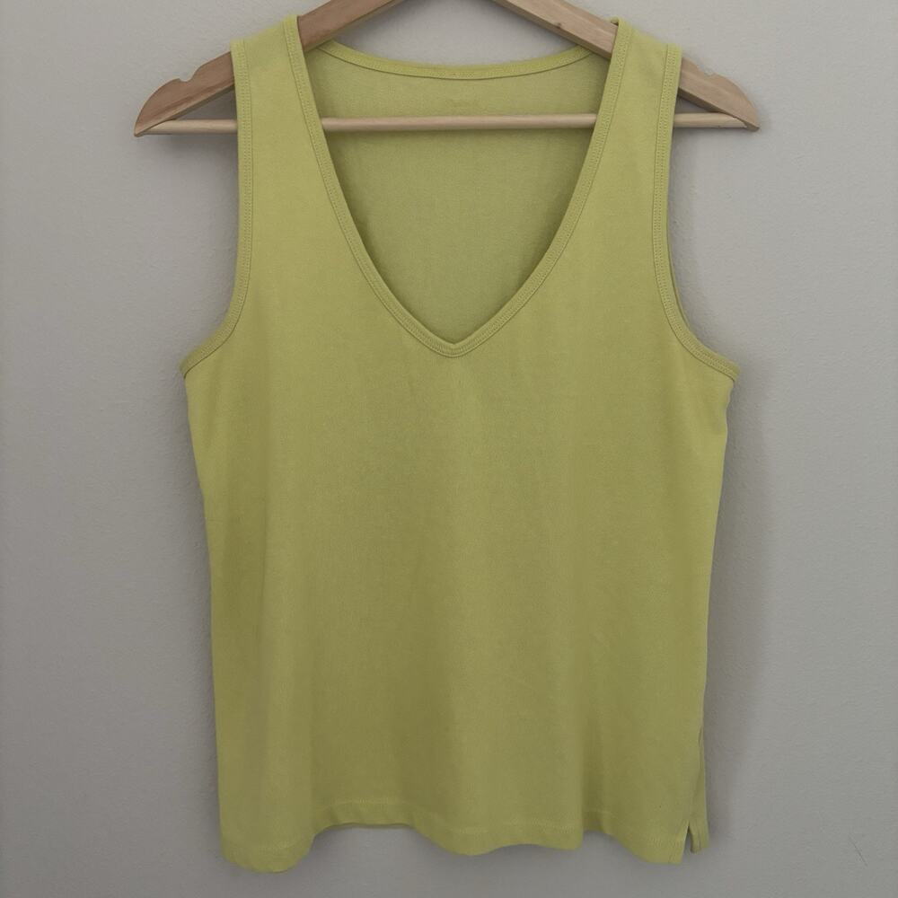 Madewell V-Neck Tank Lemon Yellow M